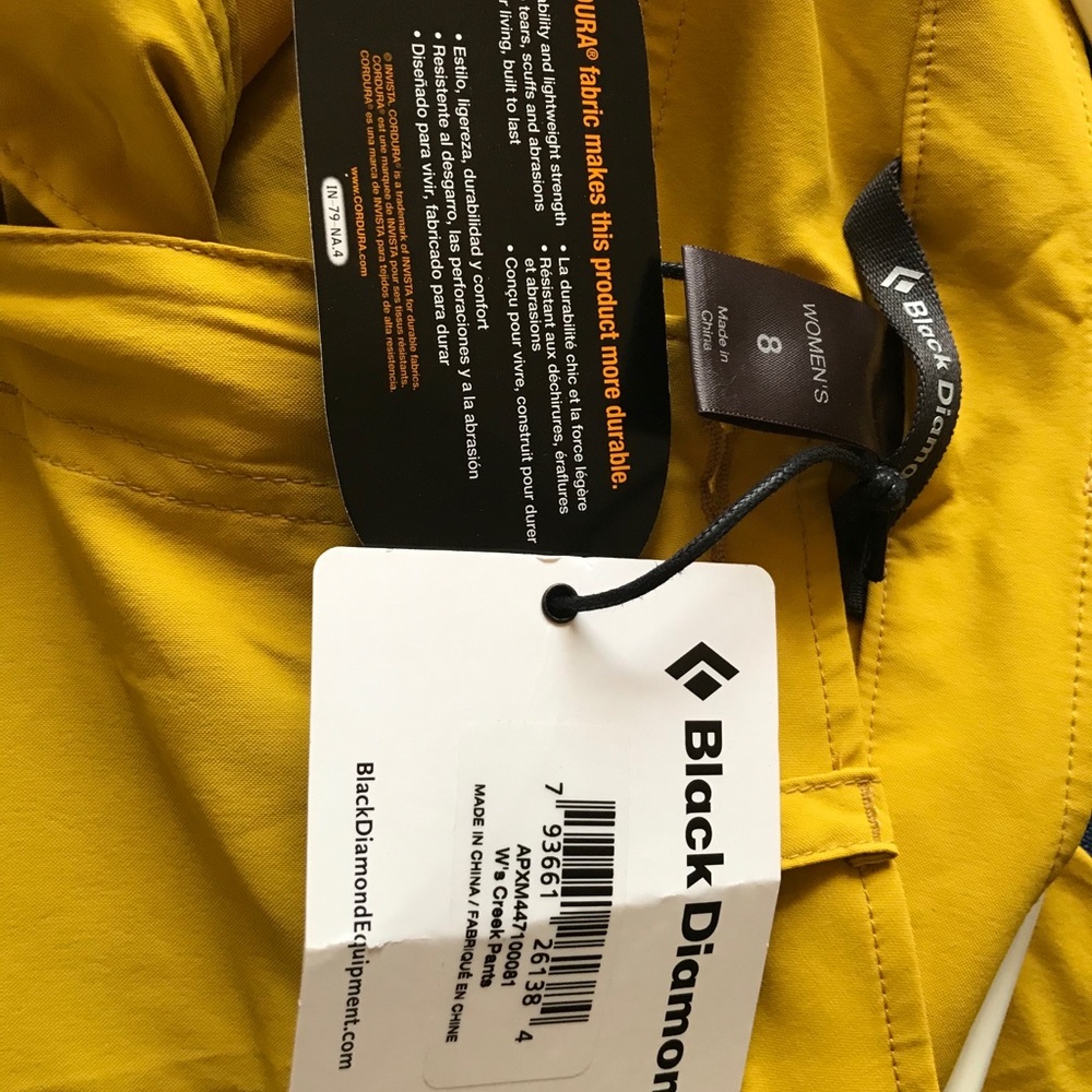 Mustard hiking pants